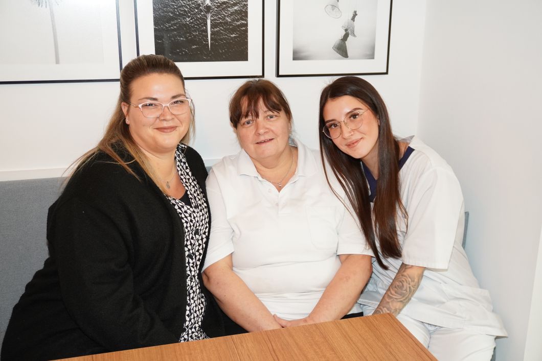 Marion Muhr, Jasmine Krüger und Michelle Cremer